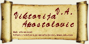 Viktorija Apostolović vizit kartica